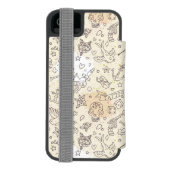 Coque Portefeuille Incipio Pour iPhone Motif de concept de tatouage (Folio Dos)