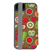 Coque Portefeuille Incipio Pour iPhone Motif de cuisine de fruit (Folio Dos)