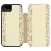 Coque Portefeuille Incipio Pour iPhone Motif de dentelle, cru 7 de fleur (Folio Ouvert)