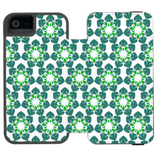Coque-portefeuille iPhone 5 Incipio Watson™ Motif de feuilles, motif de feuilles, feuilles ver