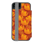 Coque Portefeuille Incipio Pour iPhone Motif de fleur d'or (Folio Dos)