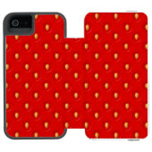 Coque Portefeuille Incipio Pour iPhone Motif de fraise (Folio Ouvert)