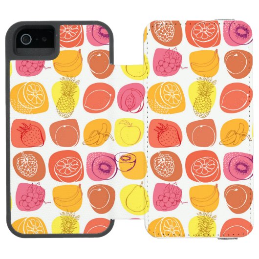 Coque Portefeuille Incipio Pour iPhone Motif de fruit (Folio Ouvert)