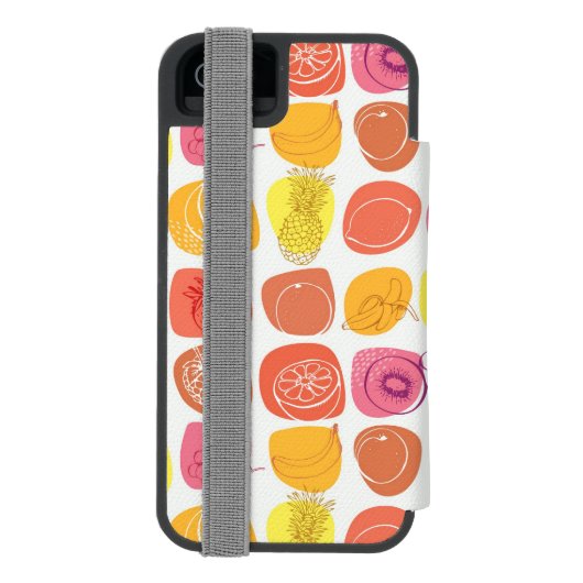 Coque Portefeuille Incipio Pour iPhone Motif de fruit (Folio Dos)