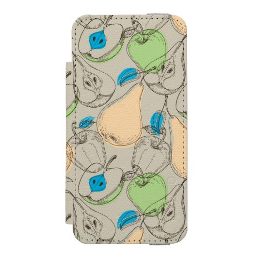 Coque Portefeuille Incipio Pour iPhone Motif de fruits (Folio Devant)