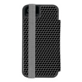 Coque Portefeuille Incipio Pour iPhone Motif de grille en métal - arrière - plan (Folio Dos)
