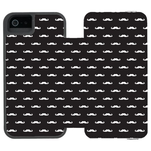 Coque Portefeuille Incipio Pour iPhone Motif de hippie de moustache (Folio Ouvert)
