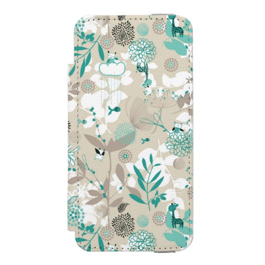 Coque Portefeuille Incipio Pour iPhone Motif de jardin (Folio Devant)