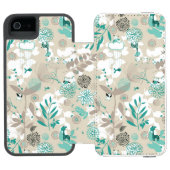 Coque Portefeuille Incipio Pour iPhone Motif de jardin (Folio Ouvert)