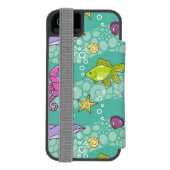 Coque Portefeuille Incipio Pour iPhone Motif de mer d'été (Folio Dos)