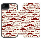 Coque Portefeuille Incipio Pour iPhone Motif de moustache, rétro style 3 (Folio Ouvert)