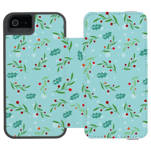 Coque Portefeuille Incipio Pour iPhone Motif de Noël 126 (Folio Ouvert)