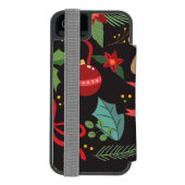 Coque Portefeuille Incipio Pour iPhone Motif de Noël 3 (Folio Dos)