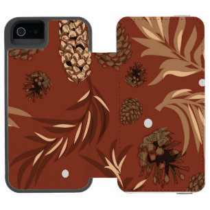 Coque-portefeuille iPhone 5 Incipio Watson™ Motif de Noël, Neige de Pin 8