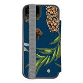 Coque Portefeuille Incipio Pour iPhone Motif de Noël, Pine Snow 9 (Folio Dos)