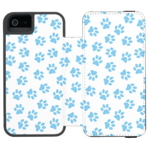 Coque-portefeuille iPhone 5 Incipio Watson™ Motif De Pâtes, Poches De Chien, Bébé Pâtes Bleues