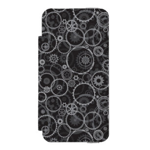 Coque-portefeuille iPhone 5 Incipio Watson™ Motif de roues dentées