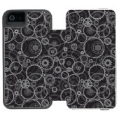Coque Portefeuille Incipio Pour iPhone Motif de roues dentées (Folio Ouvert)