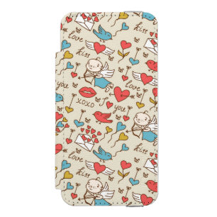 Coque-portefeuille iPhone 5 Incipio Watson™ Motif de Saint-Valentin avec le cupidon