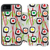 Coque Portefeuille Incipio Pour iPhone Motif de sushi (Folio Ouvert)