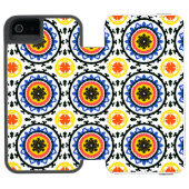 Coque Portefeuille Incipio Pour iPhone Motif de Suzani (Folio Ouvert)