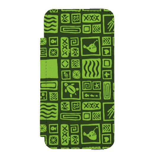 Coque Portefeuille Incipio Pour iPhone Motif de Tiki (Folio Devant)