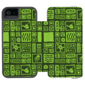Coque Portefeuille Incipio Pour iPhone Motif de Tiki (Folio Ouvert)