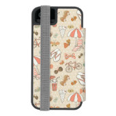 Coque Portefeuille Incipio Pour iPhone Motif de vacances d'été (Folio Dos)