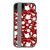 Coque Portefeuille Incipio Pour iPhone Motif d'éléments de cuisine (Folio Dos)