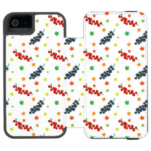 Coque-portefeuille iPhone 5 Incipio Watson™ Motif Des Berries, Berry, Blueberry, Fruit