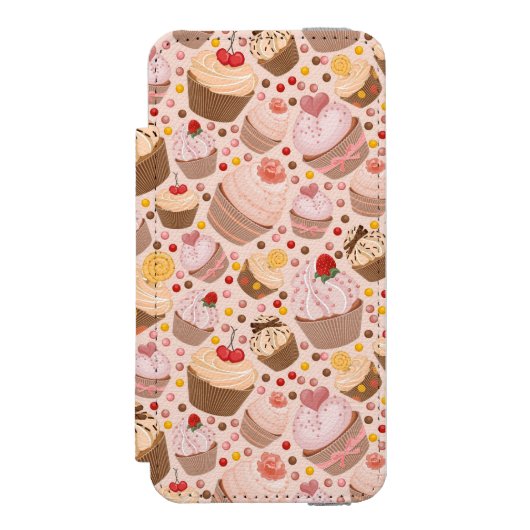 Coque Portefeuille Incipio Pour iPhone Motif des petits gâteaux de célébration (Folio Devant)
