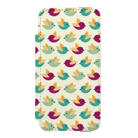 Coque Portefeuille Incipio Pour iPhone Motif d'oiseaux (Folio Devant)