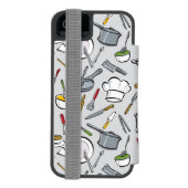 Coque Portefeuille Incipio Pour iPhone Motif d'outils de cuisine (Folio Dos)