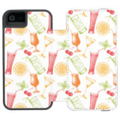 Coque Portefeuille Incipio Pour iPhone Motif esquissé de cocktail (Folio Ouvert)