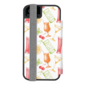 Coque Portefeuille Incipio Pour iPhone Motif esquissé de cocktail (Folio Dos)