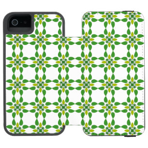 Coque-portefeuille iPhone 5 Incipio Watson™ Motif Feuille, Motif De Feuilles, Feuilles Verts