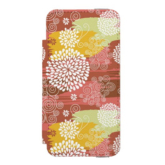 Coque Portefeuille Incipio Pour iPhone Motif floral 2 (Folio Devant)