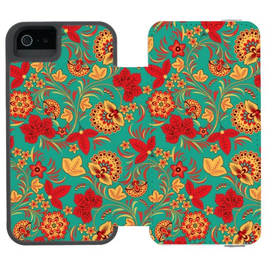 Coque Portefeuille Incipio Pour iPhone Motif floral 2 (Folio Ouvert)