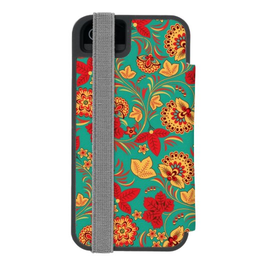 Coque Portefeuille Incipio Pour iPhone Motif floral 2 (Folio Dos)