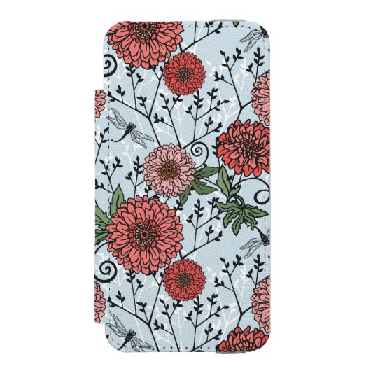 Coque Portefeuille Incipio Pour iPhone Motif floral 3 (Folio Devant)