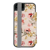 Coque Portefeuille Incipio Pour iPhone Motif floral 3 d'élégance abstraite (Folio Dos)