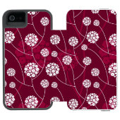 Coque Portefeuille Incipio Pour iPhone Motif floral abstrait (Folio Ouvert)