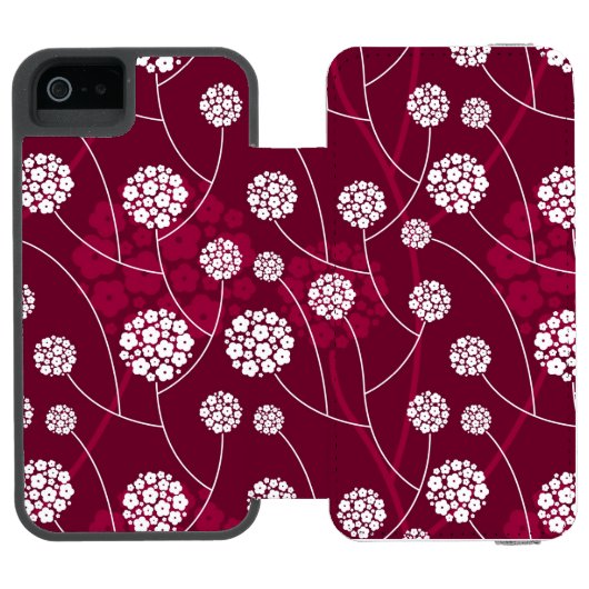 Coque Portefeuille Incipio Pour iPhone Motif floral abstrait (Folio Ouvert)