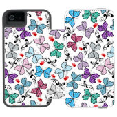 Coque Portefeuille Incipio Pour iPhone Motif floral de Valentine (Folio Ouvert)