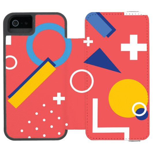 Coque Portefeuille Incipio Pour iPhone Motif géométrique 2 (Folio Ouvert)