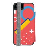 Coque Portefeuille Incipio Pour iPhone Motif géométrique 2 (Folio Dos)