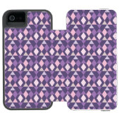 Coque Portefeuille Incipio Pour iPhone Motif géométrique arabe pourpre (Folio Ouvert)