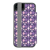Coque Portefeuille Incipio Pour iPhone Motif géométrique arabe pourpre (Folio Dos)