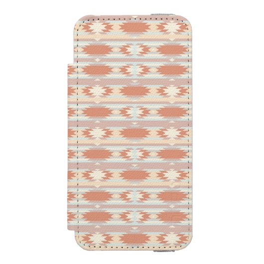 Coque Portefeuille Incipio Pour iPhone Motif géométrique dans le style aztèque 3 (Folio Devant)