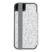 Coque Portefeuille Incipio Pour iPhone Motif gris de tuiles (Folio Dos)